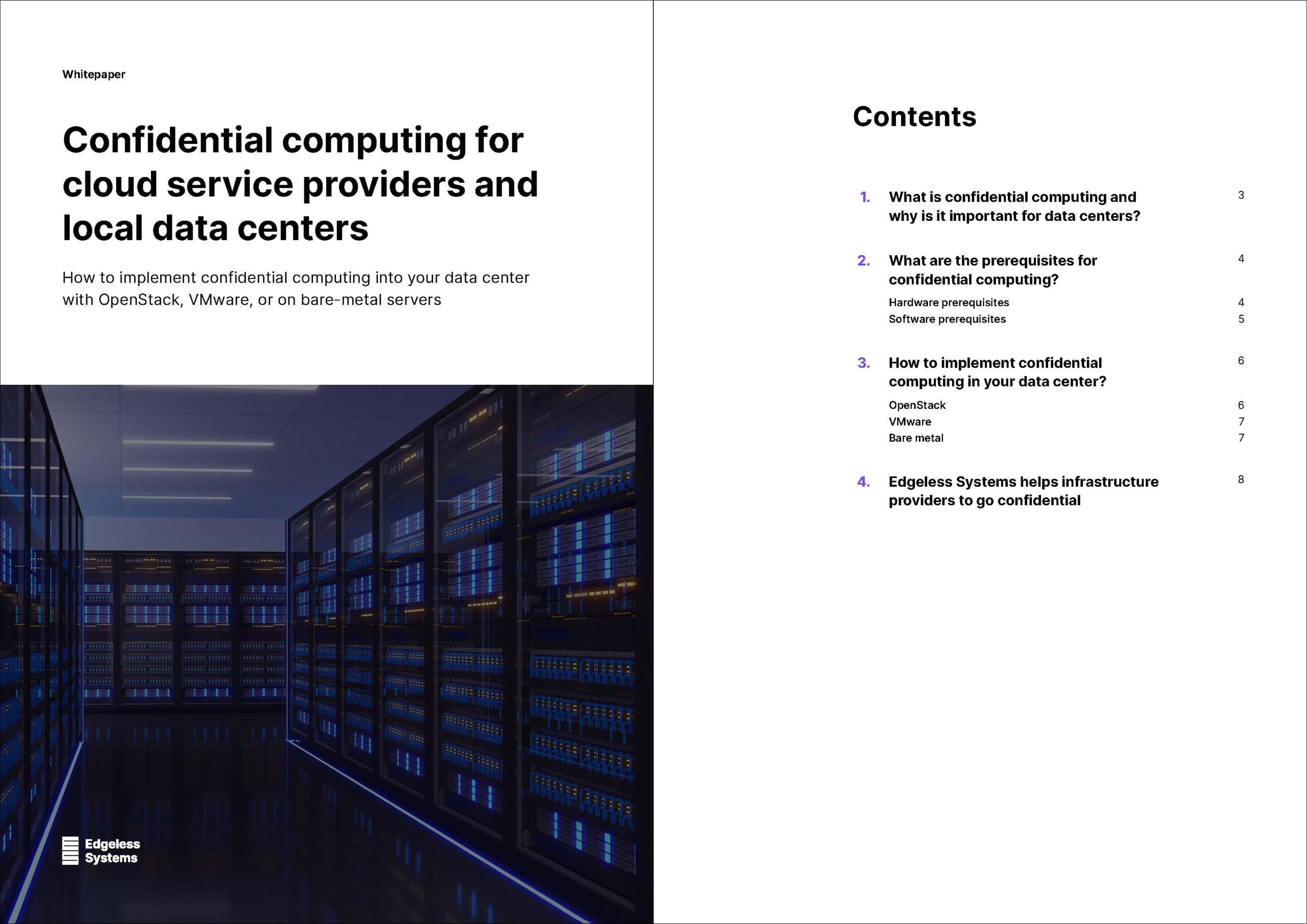 Confidential computing for CSPs